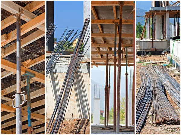 Construction site collage — Stock Photo, Image