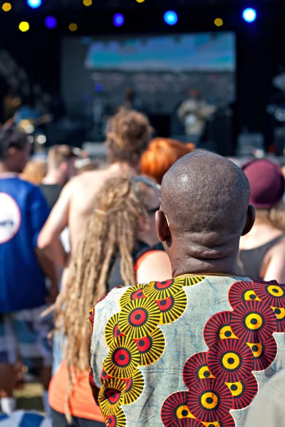 Crowds enjoy the African Oye music festival — Stock Photo, Image