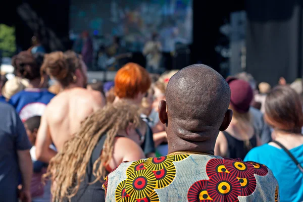 Crowds enjoy the African Oye music festival — Stock Photo, Image