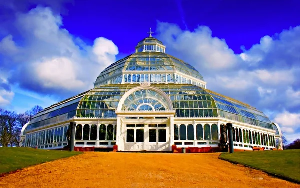 Palmenhaus im Septon Park — Stockfoto