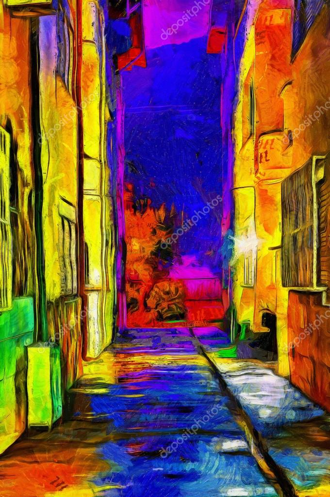 Surreal Abstract Dark Alleyway Digital Painting Stock Photo Image By C Illu Surreal Abstract Dark Alleyway Digital Painting Stock Photo Image By C Illu