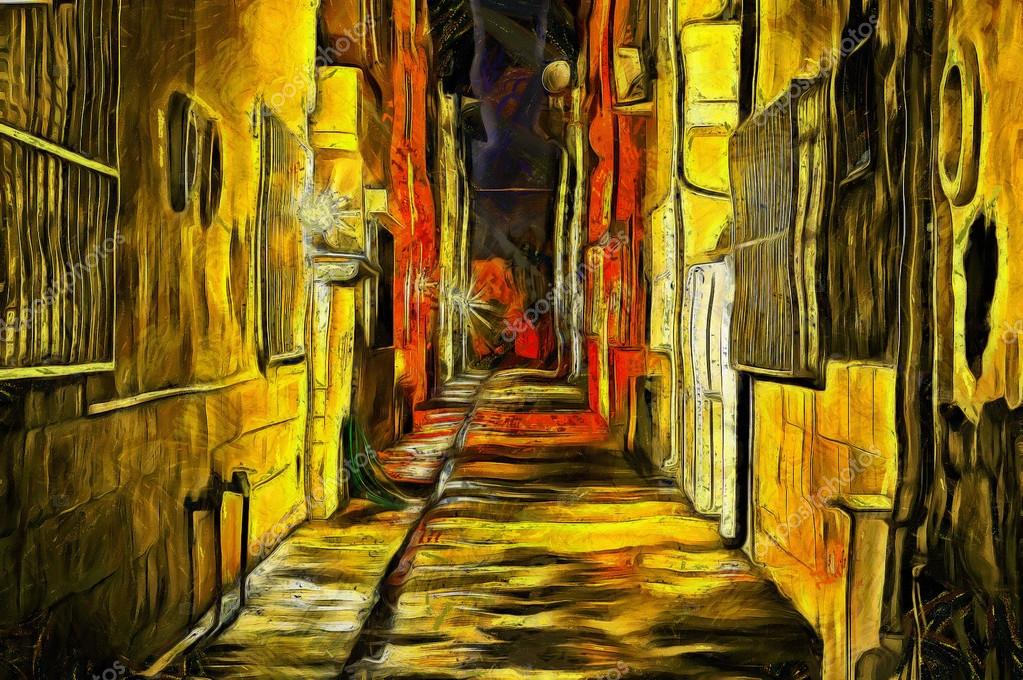 Surreal Abstract Dark Alleyway Digital Painting Stock Photo Image By C Illu Surreal Abstract Dark Alleyway Digital Painting Stock Photo Image By C Illu