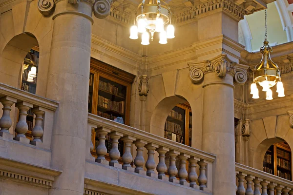 The Magnificent Oak Room inside Liverpool Central Library Stock Picture