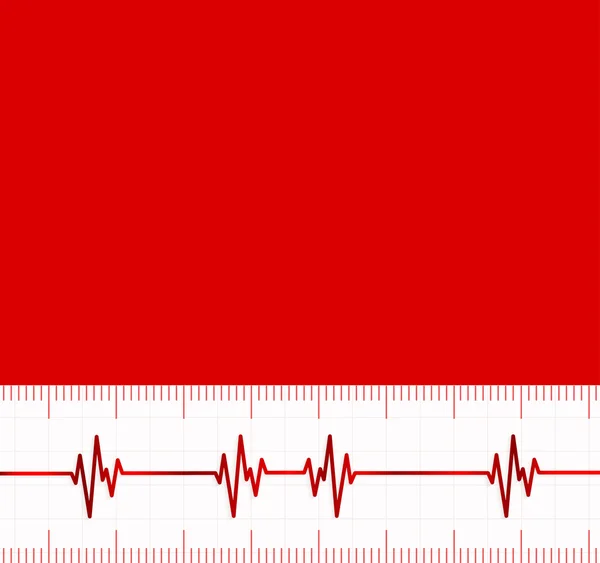 Heart beats cardiogram.Useful as medical background — Stock Vector