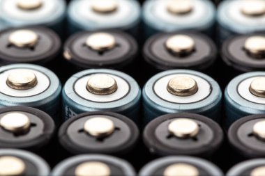 Şarj edilebilir piller. Elektrik pillerinin ve toplayıcıların arkaplan dokusu