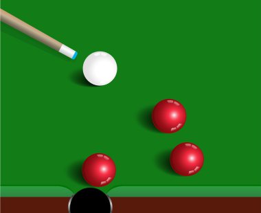 Yeşil snooker tablo, spor oyun arka plan üstüne snooker