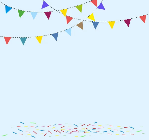 Celebrazione sfondo con bandiera bunting — Vettoriale Stock