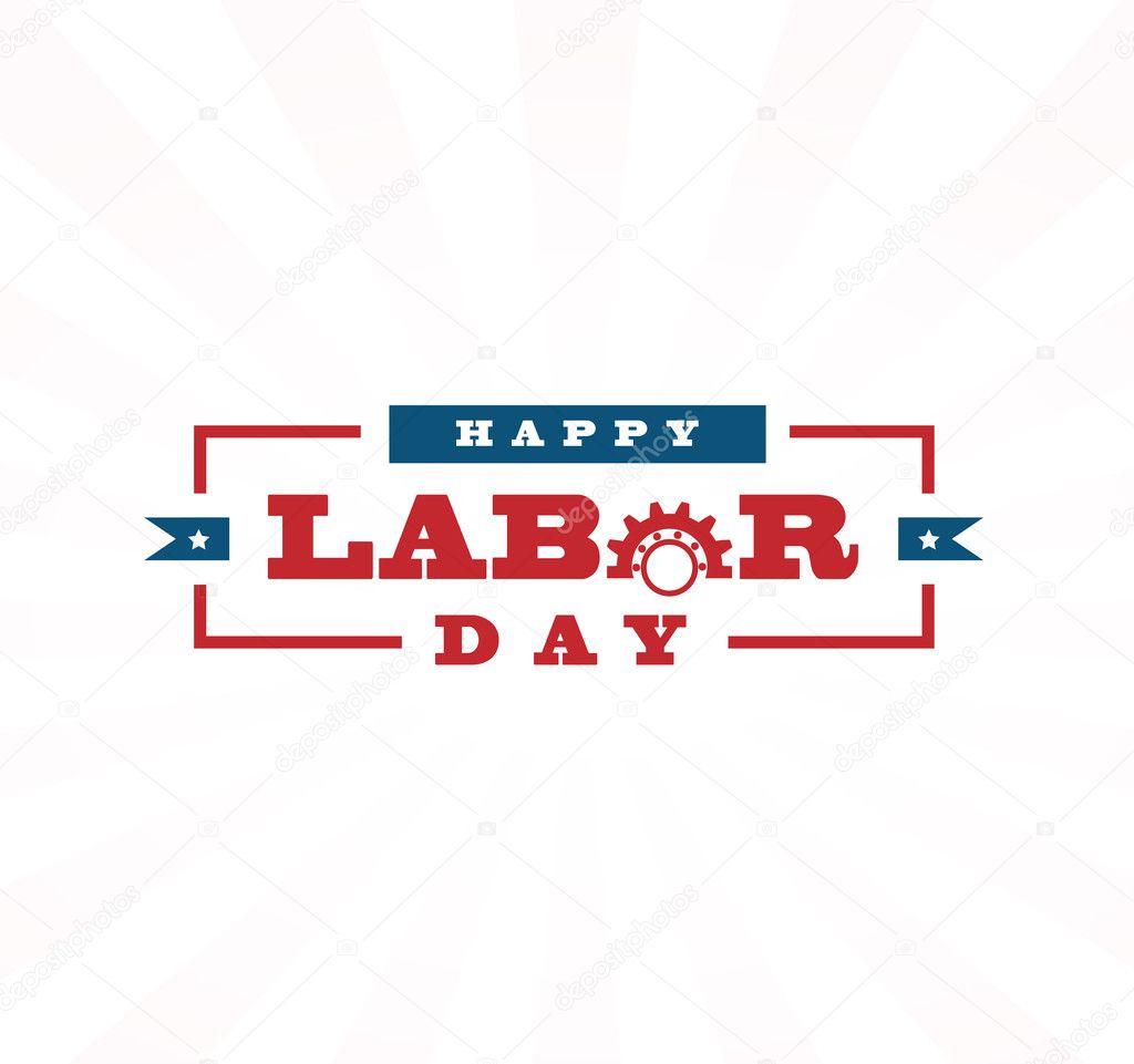 Labor day vector design elements icon label badge