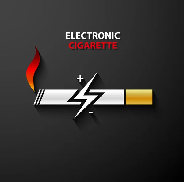 Elektronická cigareta ikona — Stockový vektor