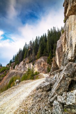 Yukarı çıkarken dağ