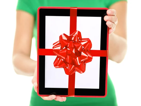 Tablet PC gift — Stock Photo, Image