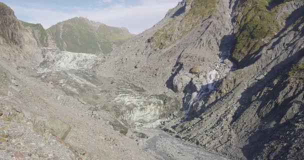 Glaciar Franz Josef en el Parque Nacional Westland - Nueva Zelanda paisaje naturaleza — Vídeos de Stock