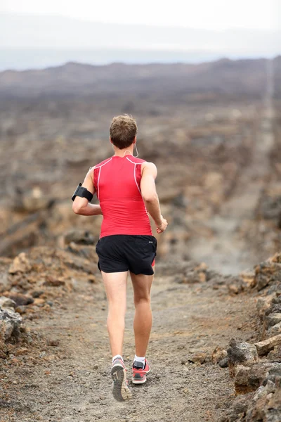 Muž běží běžecké r — Stock fotografie