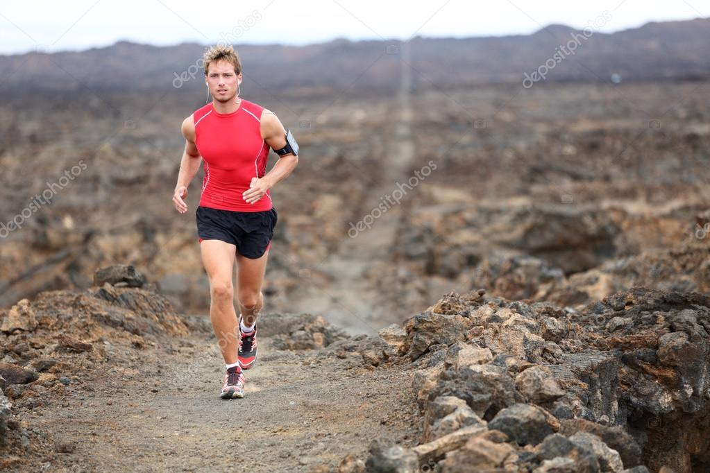 Runner training outdoors for marathon — Stock Photo © Maridav 52885541