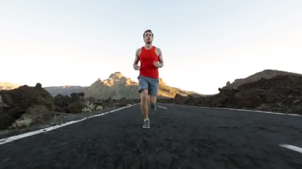 Correr atleta — Vídeo de stock