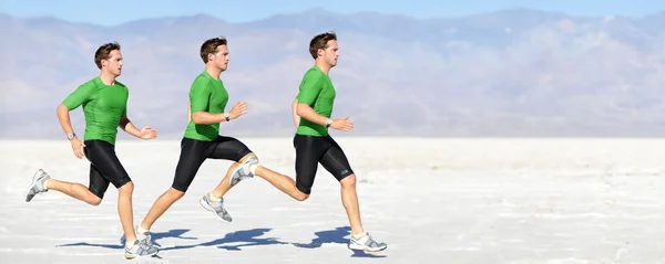 Τρέχοντας άνδρας αθλητής — Φωτογραφία Αρχείου
