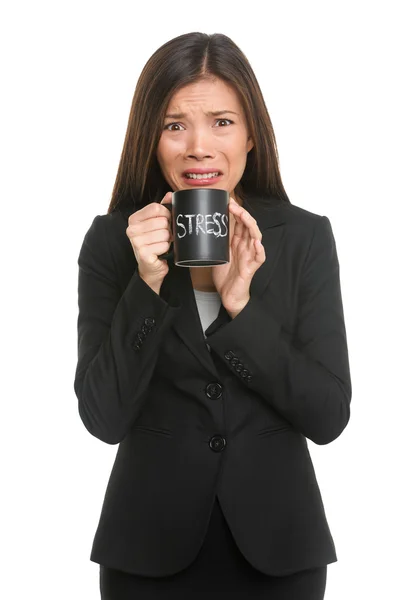 Mulher de negócios estressado — Fotografia de Stock