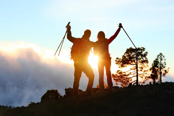 Dosažení turistické lidí — Stock fotografie