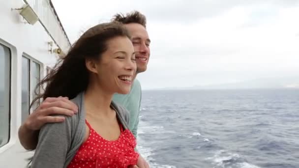 Romantikus boldog pár — Stock videók
