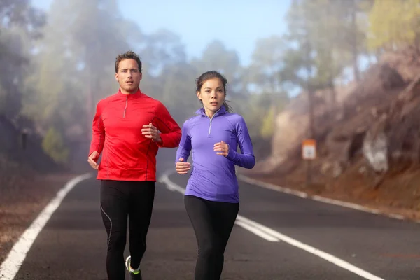 Sportovec běžci školení, jogging — Stock fotografie