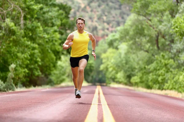 Τρέχοντας δρομέας άνθρωπος σπριντ για το γυμναστήριο — Φωτογραφία Αρχείου