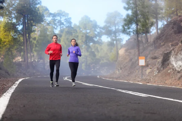 Athlètes coureurs d'entraînement jogging — Photo