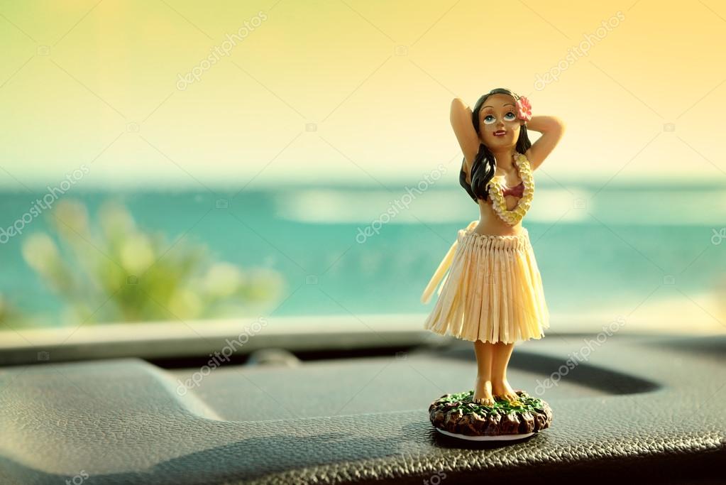Hula girl car -  France