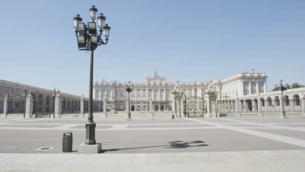 Madrid España - Palacio Real de Madrid — Vídeos de Stock