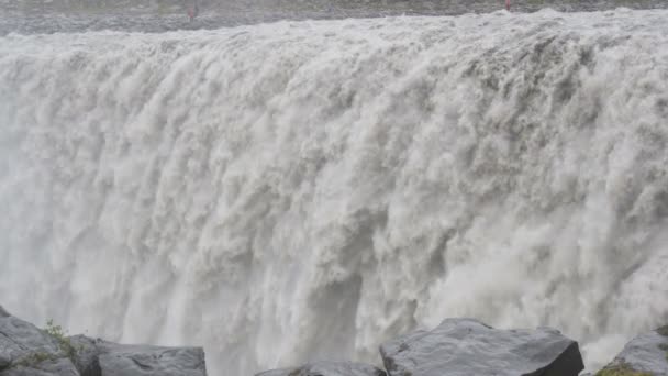Vodopád Dettifoss na Islandu — Stock video