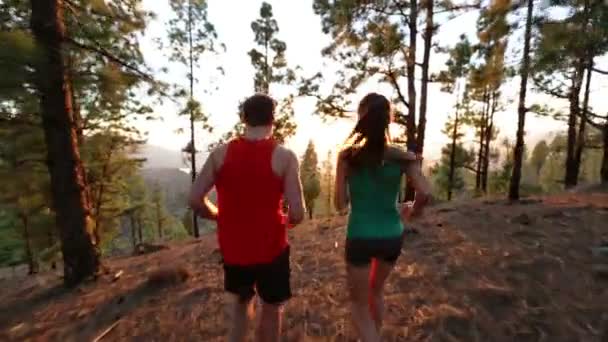 Pessoas a correr juntas — Vídeo de Stock