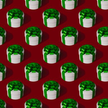 3 boyutlu görüntüleme. Noel ve yeni yıl illüstrasyonları. Desenler, afişler.