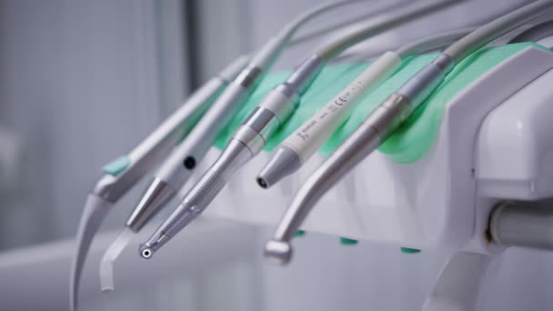 歯科用椅子歯医者の道具 — ストック動画