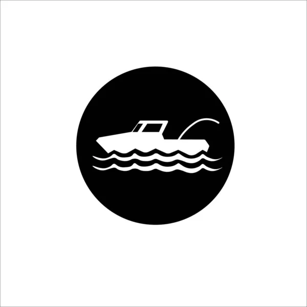 Риболовля Тверда Ікона Векторний Дизайн — стоковий вектор