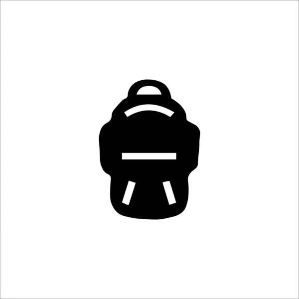 Bolso Turístico Viaje Bolsa Vector Iconos Sólidos — Vector de stock