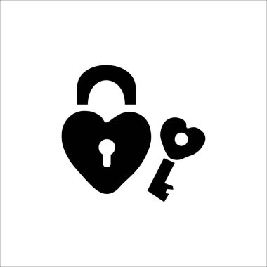 Beyaz arkaplanda Sevgililer Günü vektör simgesi