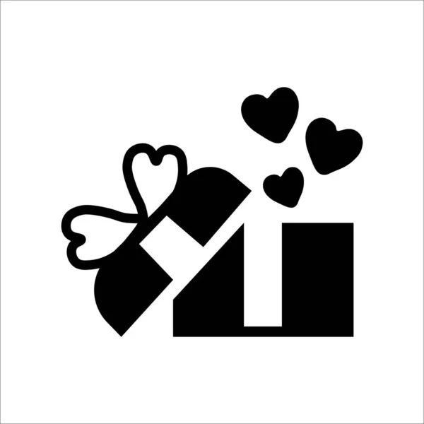 Happy Valentine Day Vektor Symbol Auf Weißem Hintergrund — Stockfoto