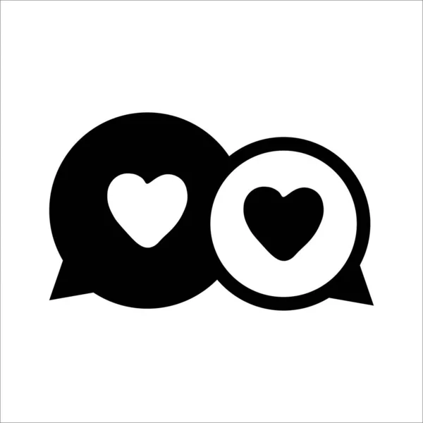 Gelukkige Valentijnsdag Vector Pictogram Witte Achtergrond — Stockfoto