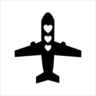 Beyaz arkaplanda Sevgililer Günü vektör simgesi