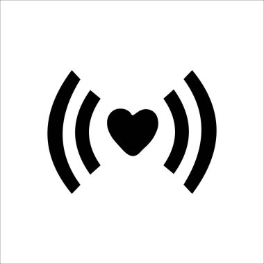 Beyaz arkaplanda Sevgililer Günü vektör simgesi