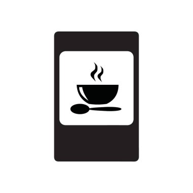 Yol işareti siyah kafe vektör simgeleri