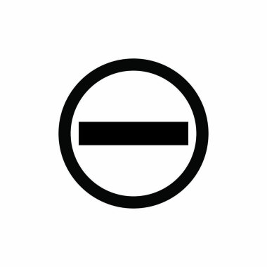 Yol işareti siyah giriş yasaklı vektör simgeleri