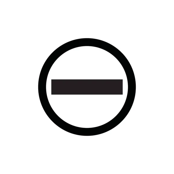 Οδική Πινακίδα Μαύρη Καταχώρηση Απαγορευμένα Διανυσματικά Εικονίδια — Διανυσματικό Αρχείο