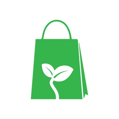 Eko yeşil torbalar, vektör simgeleri