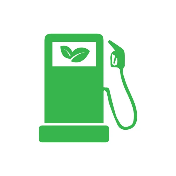 Eco Gas Station Vector Icons — Stock Vector