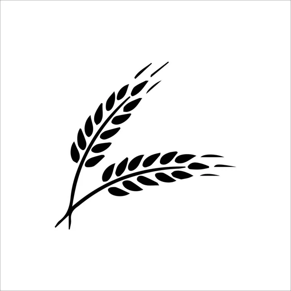 Пшеничные Венки Колоски Зерна Устанавливают Иконки — стоковый вектор