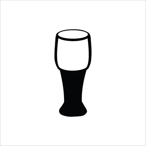 Iconos Vector Vidrio Cerveza Eps — Vector de stock