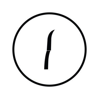 Mutfak ve yemek pişirme vektör simgeleri: bıçak, balta, çatal, kaşık