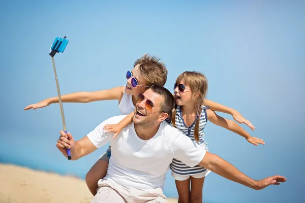 Familie, Urlaubsporträt — Stockfoto