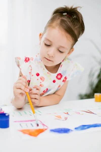 Cute cheerful happy little girl — Stock Photo, Image