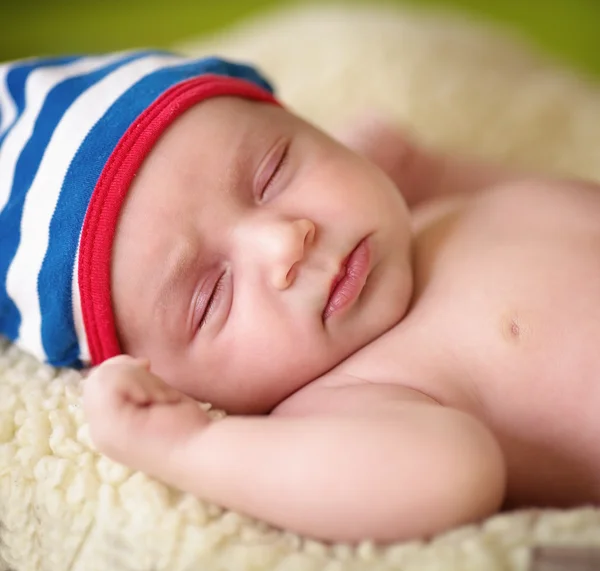 Closeup Newborn Portrait — Stock Photo, Image